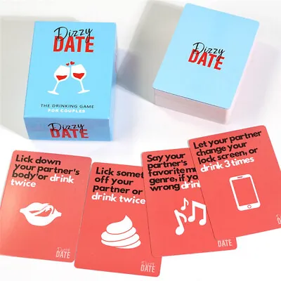 Dizzy Date Game Card 100 Dialogue Cards For Date Night Couples Valentines Gift • £7.31