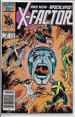 X-factor #6 1st App Apocalypse Signed By Shooter Layton Mcleod W/certificate! • $125