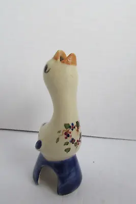 Vintage OHIO Multicolored Floral CERAMIC PIE BIRD • $37