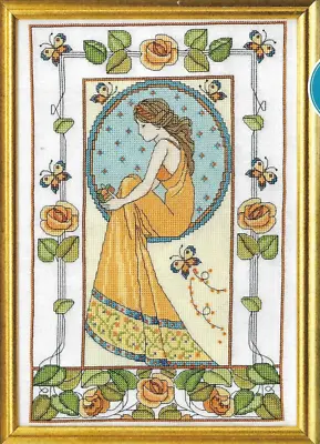 Counted Cross Stitch Chart:  Art Nouveau Lady • £2.50
