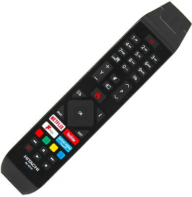 Original Hitachi RC43141P Remote Control For 50HK6200U 4K UHD LED Freeview TV • £6.99