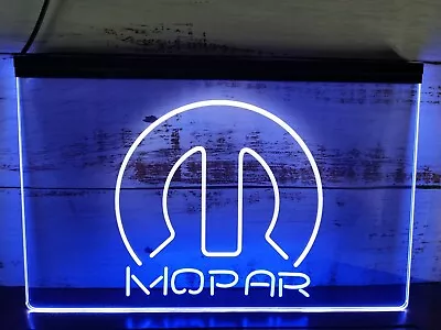 Mopar Chrysler 2 Colors LED Neon Light Sign For Car Parts Store Repair Services • $49.99