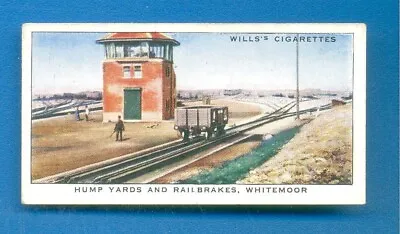 RAILWAY EQUIPMENT.No.40.HUMP YARDS AND RAILBRAKES.WILLS CIGARETTE CARD 1938 • £1.50