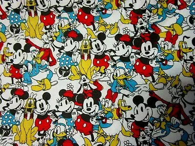  New Off The Bolt; Mickey Mouse & Friends  100% Cotton.  BTY 36X43  Allover • $6.99