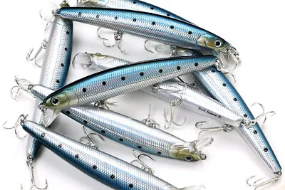 LUCKY CRAFT SW Flashminnow 110 - 714 Metallic Sardine (1qty)Top Quality Jerkbait • $17.99