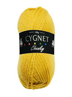 £2.89 • Buy Cygnet Chunky 100% Acrylic Knitting Yarn/Wool 100g Full Range Of Colours
