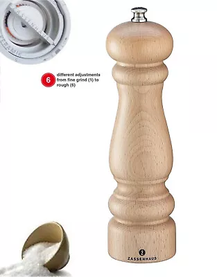 $62.59 • Buy Zassenhause: Potsdam: Macina Salt Wooden Cm.20 Grinders Ceramica-6 Settings