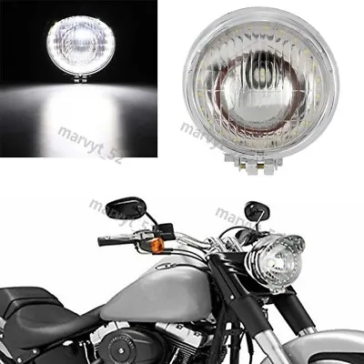 $29.75 • Buy Chrome Visor Bullet LED Headlight For Yamaha V Star XVS 650 950 1100 1300 Custom