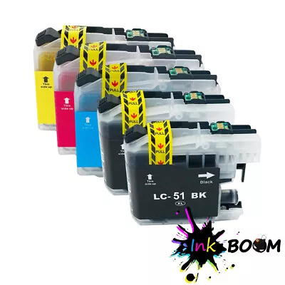5 Ink Cartridge Fits Brother LC51 DCP-153C DCP-750CN MFC-240C 880CDN FAX-1460 • $6.23