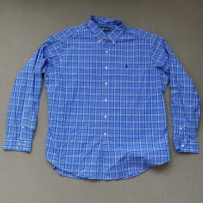 $40 • Buy Ralph Lauren Long Sleeve Checked Shirt Mens XXL