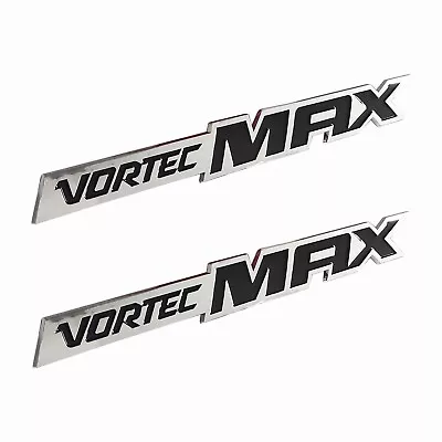 2pcs Vortec Max Emblem Badge For 06-09 Silverado Truck 6.0 Liter Chrome Black • $16.11