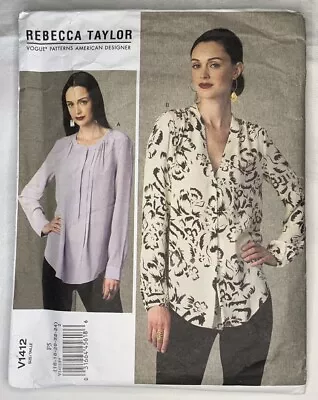 Vogue 1412 Ladies Blouse/Top Sewing Pattern • £9.50