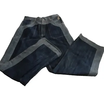 $49.50 • Buy Rocawear Boys Denim Jeans Pants Color Block Size 18 Wide Leg Streetwear
