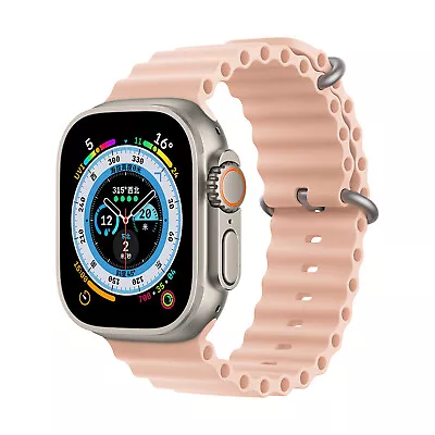 $9.21 • Buy Ocean Band Strap For Apple Watch Ultra 8 7 6 5 4 3 SE 49mm 38/40/41mm 42/44/45mm
