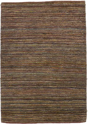 $211.97 • Buy Multicolored Stripes Modern Style 3X4 Small Gabbeh Oriental Rug Kids Room Carpet