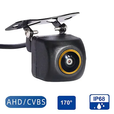 Car AHD/CVBS Night Vision Waterproof Backup Rear View Reversing Camera Black • $40.69