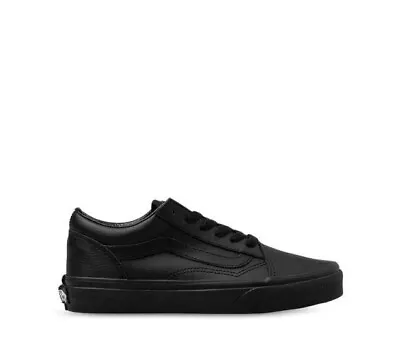 Vans Old Skool Black Leather Kids Size US12 NEW In Box RRP $99.99 • $69