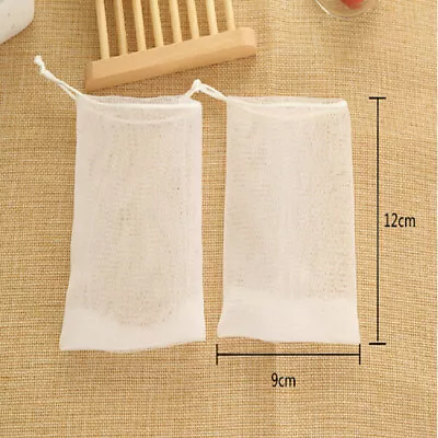 10Pcs Soap Saver Bag Suds Bubbles Maker Sack Sock Pouch Holder Mesh Net Bags • $8.46
