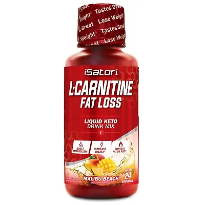 L-CARNITINE Fat Loss - Metabolism Activator - Malibu Beach 1500mg / 24 Servings • $16.99