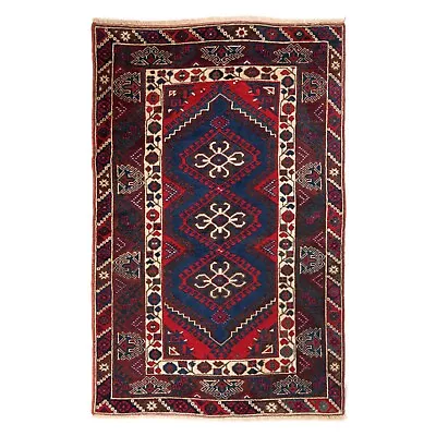 Geometric Designed Wool Pile Rug Turkish Carpet Handmade Washable Rug 16414 • $1795