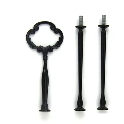 3 Tier Handle Fittings For Tea Shop Room Hotel Party Fruit Cake Plate Stands • £4.96