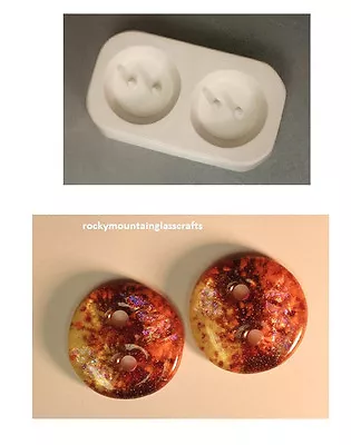 Little Fritters HOLEY BUTTONS 88 Quality Ceramic Glass Casting Mold USA Made • $23.77