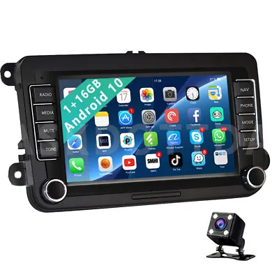 7  Android 10 Car Stereo Head Unit Radio GPS For VW Golf MK5 MK6 Caddy Jetta Cam • $137.99