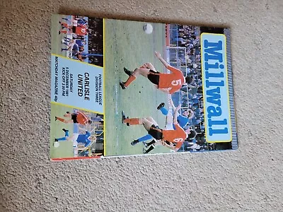 Millwall V Carlisle United   - 1981/82 - Programme • £0.50