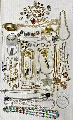 Vintage Signed Gold Silver Tone Costume Jewelry Lot See Pics For All Brands • $95