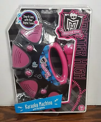 Girls Pink Portable Monster High Karaoke Machine With Microphone Singing • $26.99