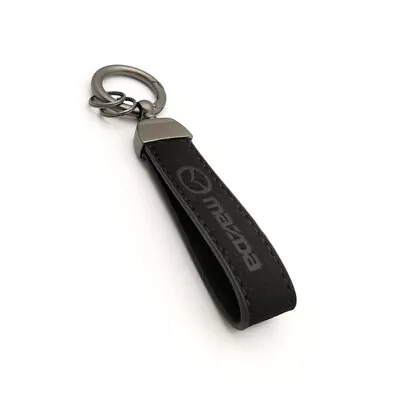 Suede Black Mazda Car Key Ring Keychain Fob For CX-5 RX-7 MX-5 RX-8 3 6 9 Miata • $13.19