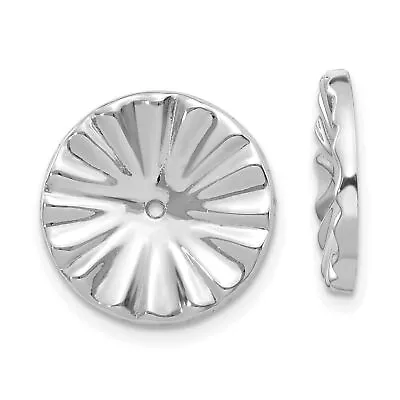 $112.99 • Buy 14k White Gold Fancy Earring Jackets