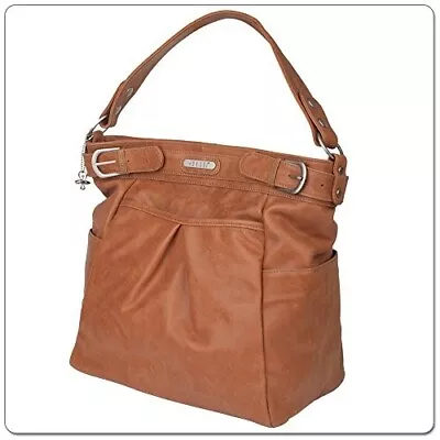 Vanchi London Leather Diaper Nappy Bag In Tan BRAND NEW • $395