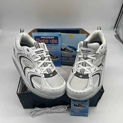 Sketchers Shape Ups Sz 10 Walking Toning Exercise Shoes White Box DVD Excellent • $79.99