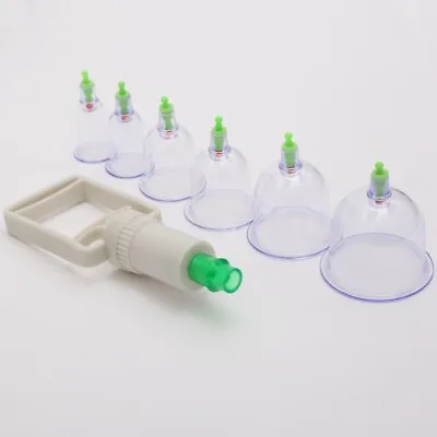 $13.20 • Buy 12 Cups/set Chinese Medical Vacuum Cupping Body Massage Healthy Therapy Suction
