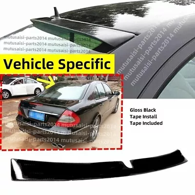 For 2003-2009 Benz E-Class W211 Sedan AMG Style Gloss BLK Rear Roof Spoiler Wing • $58.17