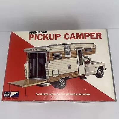 Vintage MPC Chevy Open Road Pickup Truck Camper 1/25 Scale Some Sealed Parts • $333