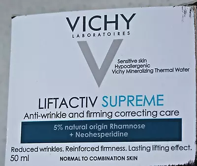 VICHY LIFTACTIV SUPREME DAY CREAM 50ml BEST BEFORE 01/23 • £9.99