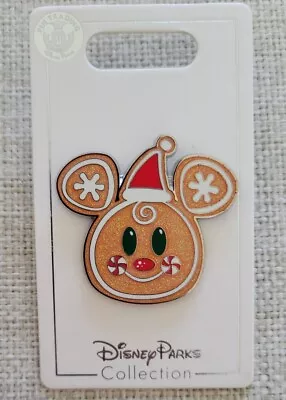 Disney Parks 2020 Mickey Head Icon Gingerbread Santa Christmas Holiday Pin • $19.95