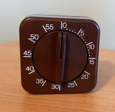 RITZ ITALARO MECHANICAL KITCHEN TIMER 1 Hour 70s Retro Vintage. • £10