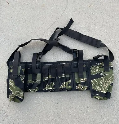 AWS INC Strike Chest Rig Pouch Vest 52998 Vietnam Tiger Stripe • $150