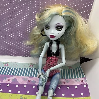 Mattel Monster High LAGOONA BLUE First Wave Doll Black Elastic 2014 Read Descrip • $20