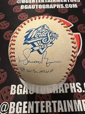 Mariano Rivera Signed Yankees 1999 World Series Logo Baseball Inscribed Steiner • $349.99