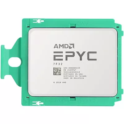 AMD EPYC 7F32 OEM CPU Socket SP3 LGA-4094 3.7GHz 8C 180W 100-000000139 *Unlocked • $169