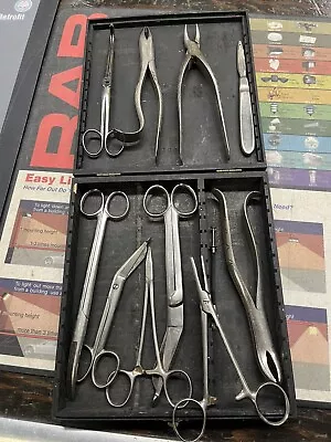 Vintage Surgical Tools - Set Of 10 Made In USA Germany • $0.99