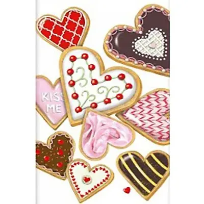 Mary Lake-Thompson Valentine Heart Sugar Cookie Flour Sack Kitchen Towel Bagged • $10.50