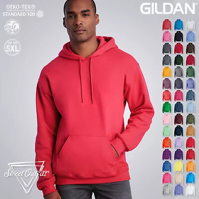 £17.21 • Buy Mens Heavy Blend Hoodie Gildan Hooded Sweatshirt Plain Casual Jumper Pullover