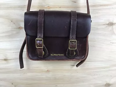 Dr Martens Mini Satchel Crossbody Brando Charro Brown Leather 7  Bag Purse • $69.99