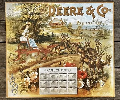 DEERE & COMPANY 1890 Calendar Licensed John Deere Poster 20” X 23.5” • $42.50