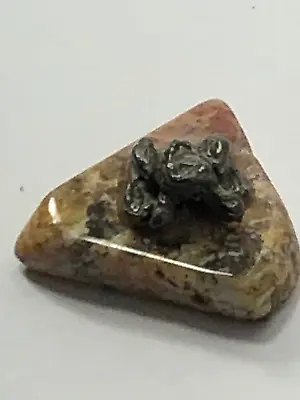 Miniature Lead Frog Toad Figure Figurine On Polished Rock Amphibian Collectible • $3